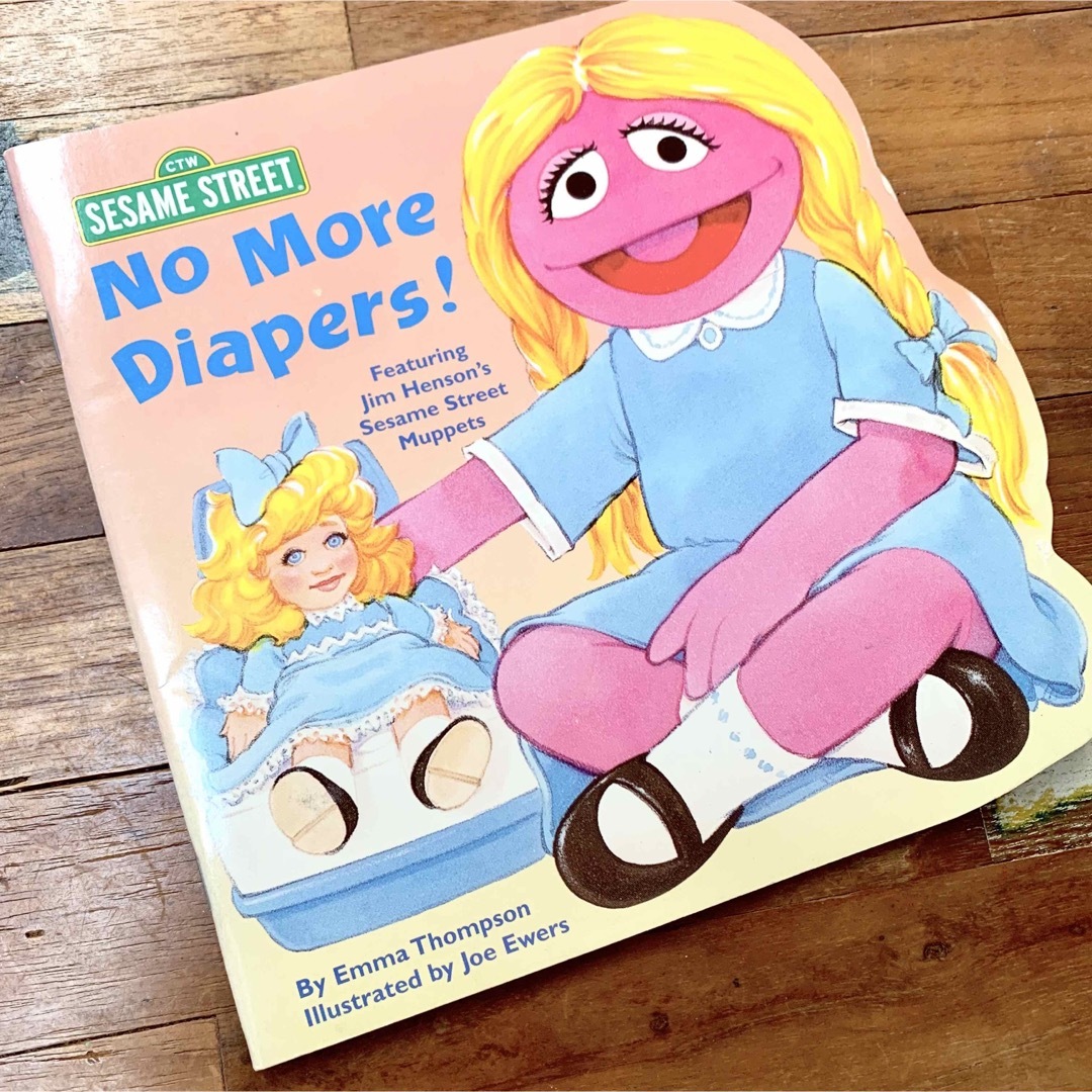 3134：セサミストリート 絵本 No More Diapers! レトロ エンタメ/ホビーの本(洋書)の商品写真