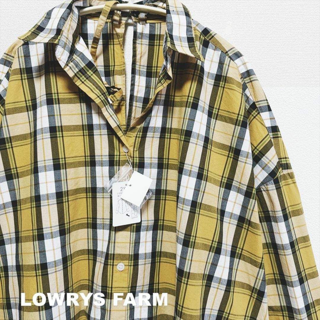 LOWRYS FARM(ローリーズファーム)の【LOWRYS FARM】ローリーズファーム 2WAY ビックシャツ 未使用品 レディースのトップス(シャツ/ブラウス(長袖/七分))の商品写真