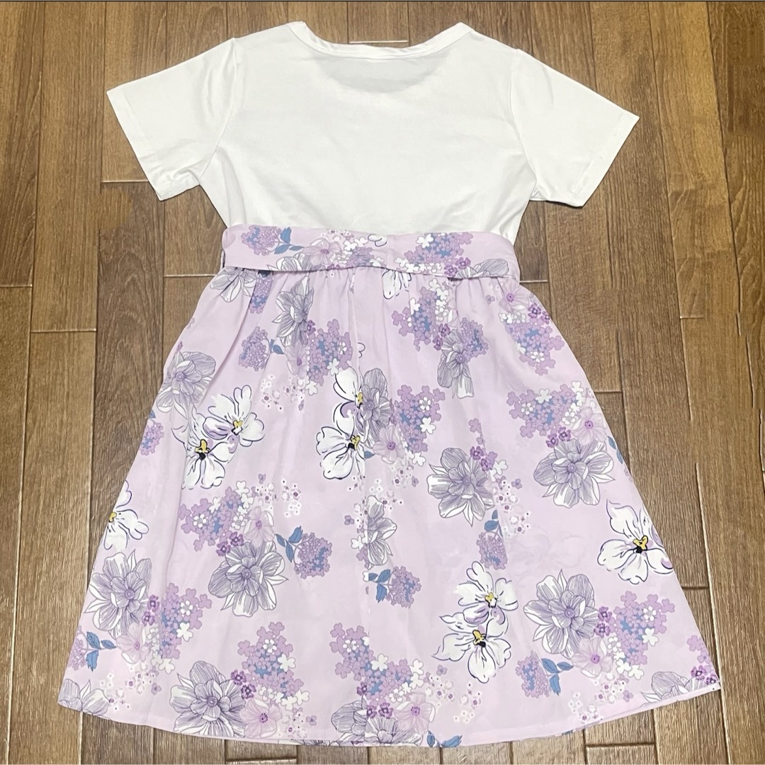 SHEIN(シーイン)のSHEIN 130㎝　ワンピース　花柄　女の子 キッズ/ベビー/マタニティのキッズ服女の子用(90cm~)(ワンピース)の商品写真