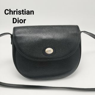 クリスチャンディオール(Christian Dior)の極美品✨クリスチャンディオール　ショルダーバッグ　ヴィンテージ　レザー　ブラック(ショルダーバッグ)