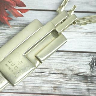 グッチ(Gucci)の◆GUCCI　グッチ　プレートG ネックレス　シルバー　SILVER925(ネックレス)