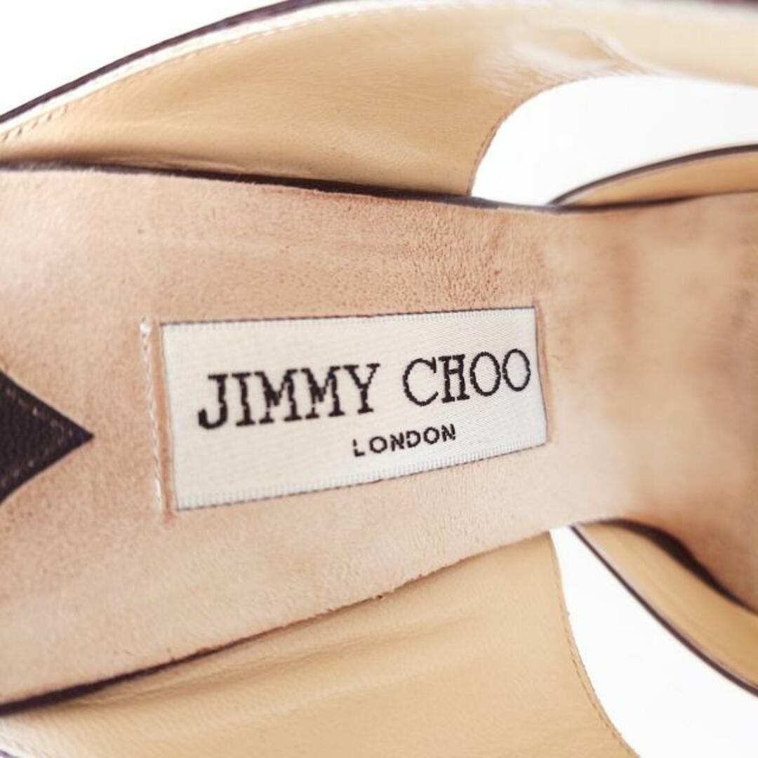 JIMMY CHOO(ジミーチュウ)のJIMMY CHOO(ジミーチュウ) ミュール 37 レディース - ベージュ×黒 レザー レディースの靴/シューズ(ミュール)の商品写真