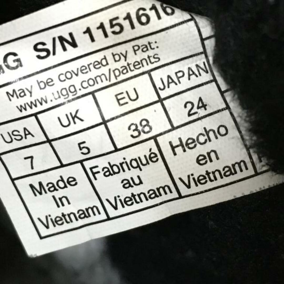 UGG(アグ)のUGG(アグ) ショートブーツ 24 レディース - 1151616 黒 スパンコール×ムートン レディースの靴/シューズ(ブーツ)の商品写真