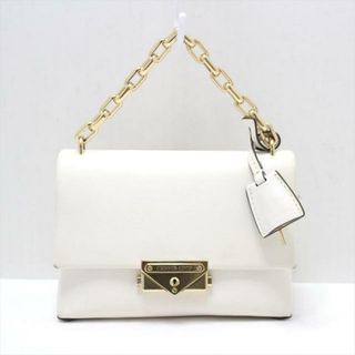 マイケルコース(Michael Kors)のMICHAEL KORS(マイケルコース) ハンドバッグ - 白 チェーンハンドル/ミニバッグ レザー(ハンドバッグ)