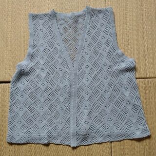 手編み　レース編み　ベスト(ベスト/ジレ)