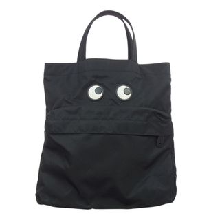 ANYA HINDMARCH - Anya Hindmarch アニヤ・ハインドマーチ トートバッグ TOTR EYED EYES アイズ ナイロン トートバッグ ブラック系【中古】