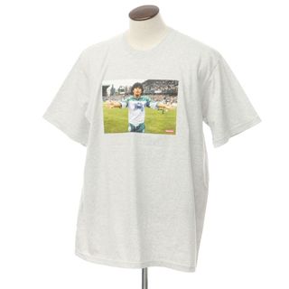 シュプリーム(Supreme)の【中古】シュプリーム Supreme 2024年春夏 Maradona Tee 半袖Ｔシャツ アッシュグレー【サイズXL】【メンズ】(Tシャツ/カットソー(半袖/袖なし))