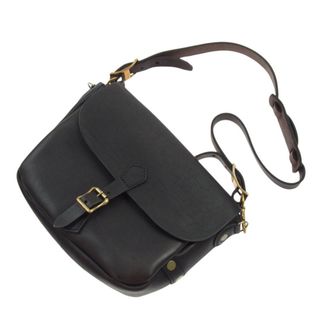 ヴァスコ VASCO ショルダーバッグ VS-249L LEATHER POSTMAN SHOULDER BAG SMALL レザー ポストマン ショルダーバッグ スモール ブラック系【中古】