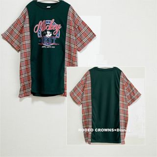 ロデオクラウンズ(RODEO CROWNS)の【RODEO CROWNS×Disney】別注コラボ 配色切替 プルオーバー(Tシャツ(半袖/袖なし))