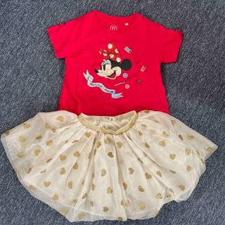 Disney - ミニーTシャツチュールスカート　セット