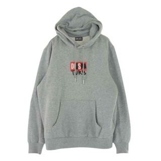 DIESEL - DIESEL ディーゼル パーカー S-GIRK -HOOD B8 TURB ボックスロゴ フーディー パーカー グレー系 L【中古】