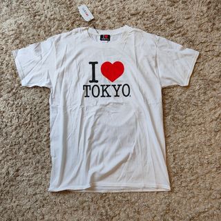 新品未使用 白 Tシャツ I LOVE TOKYO アイ ラブ トウキョウ L(Tシャツ/カットソー(半袖/袖なし))