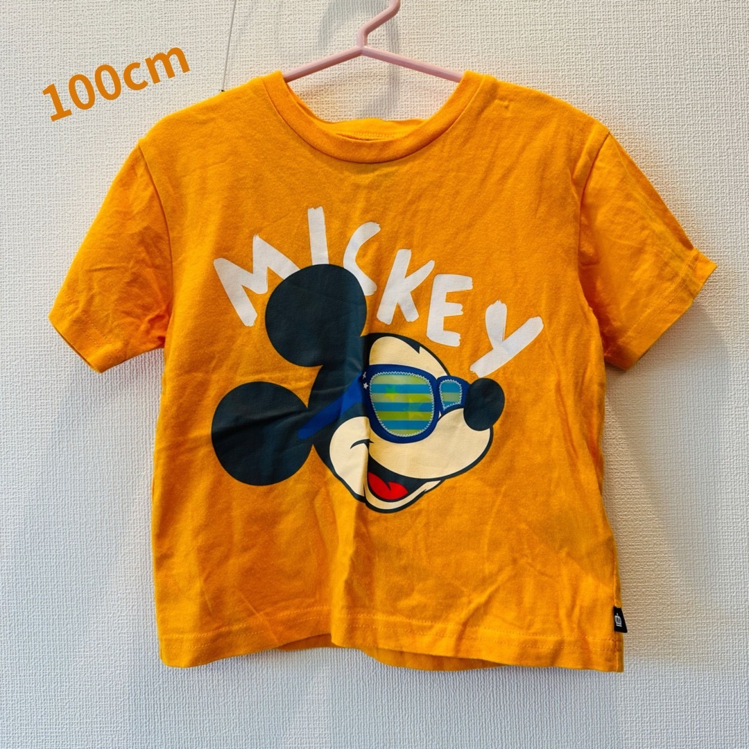 美品＊ミッキーTシャツ 100cm  BABYDOLLキッズ  ミッキー半袖 キッズ/ベビー/マタニティのキッズ服男の子用(90cm~)(Tシャツ/カットソー)の商品写真