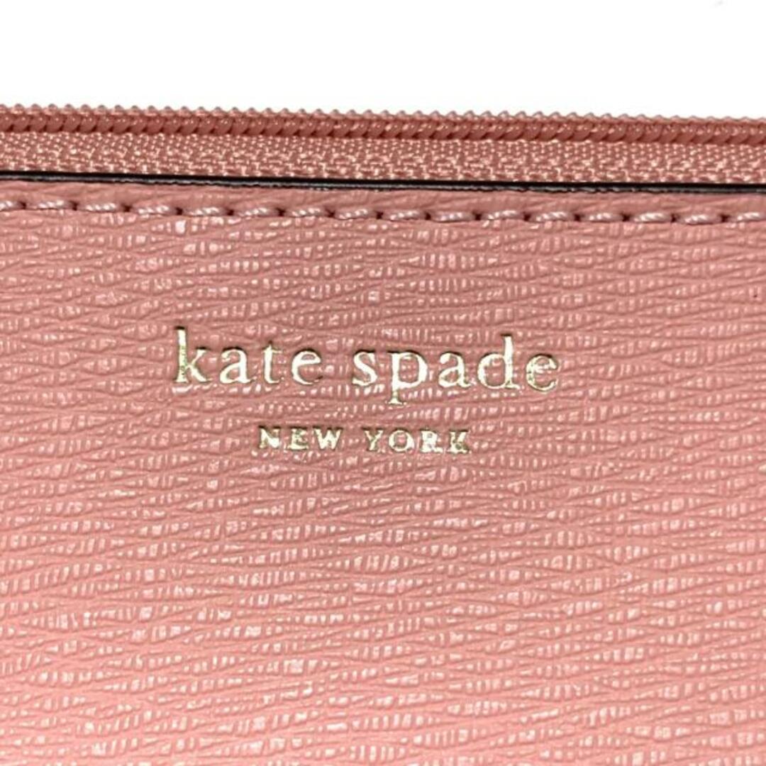 kate spade new york(ケイトスペードニューヨーク)のKate spade(ケイトスペード) リストレット美品  - K8060 ピンク レザー レディースのファッション小物(ポーチ)の商品写真