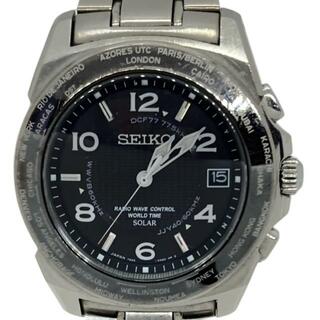 セイコー(SEIKO)のSEIKO(セイコー) 腕時計 BRIGHTZ(ブライツ) 7B25-0AC0 メンズ 電波/ワールドタイム 黒(その他)