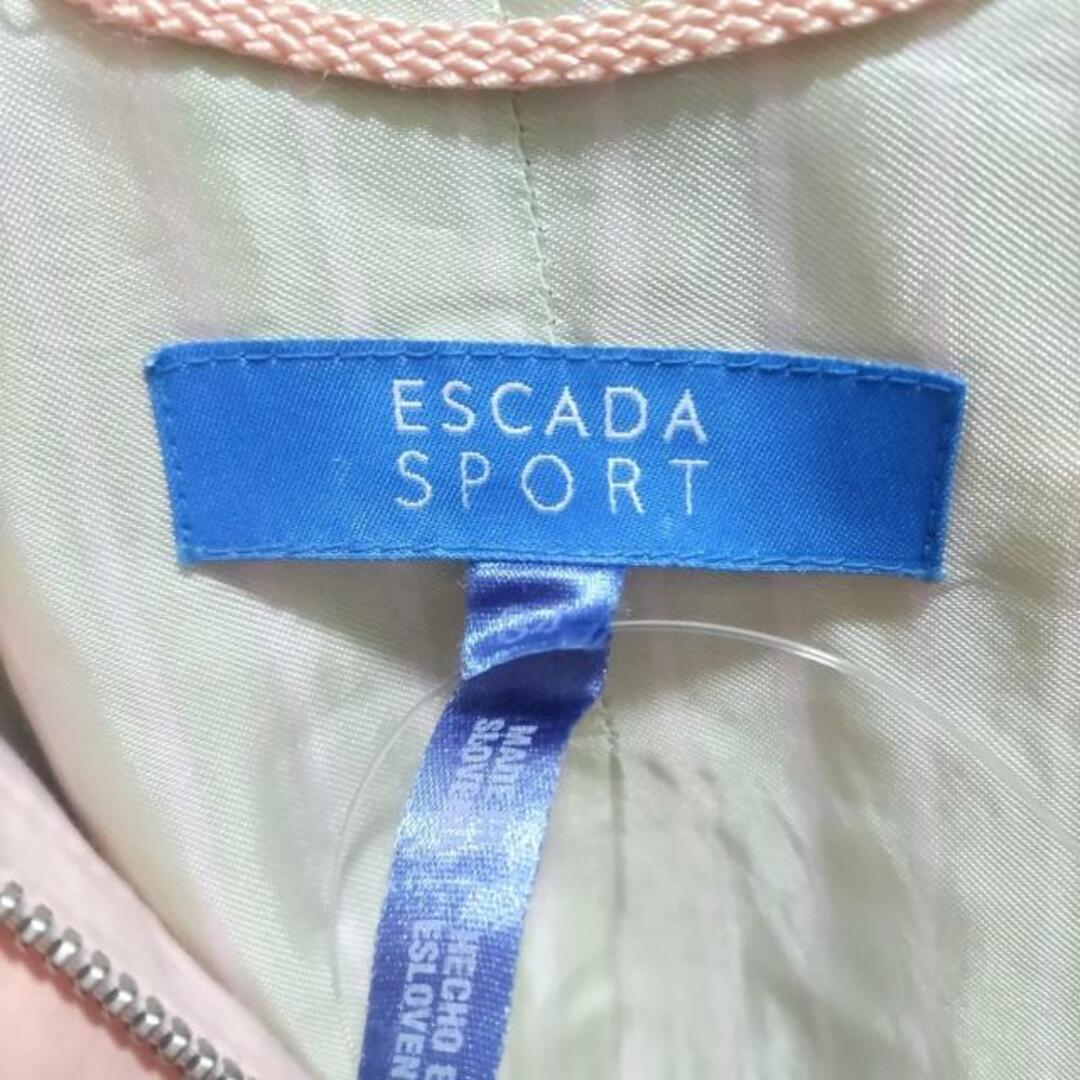 ESCADA SPORT(エスカーダスポート) ブルゾン サイズ34 S レディース - ライトピンク×ライトグリーン 長袖/ジップアップ/秋/冬 レディースのジャケット/アウター(ブルゾン)の商品写真