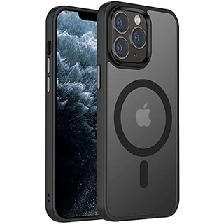 【人気商品】 iPhone11Pro用ケース　半透明　マグネット搭載　耐衝撃　黒(iPhoneケース)