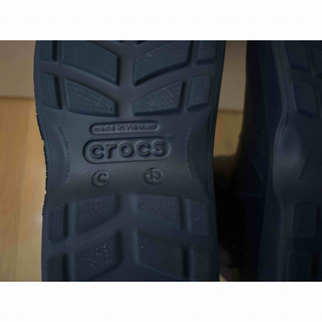 crocs(クロックス)のクロックス　長靴　レインブーツ　19cm c13 ネイビー キッズ/ベビー/マタニティのキッズ靴/シューズ(15cm~)(長靴/レインシューズ)の商品写真