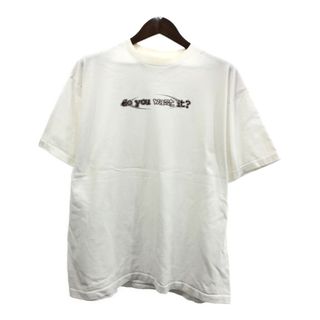 the Aussie T ポール・ザ・アポストル メッセージ 半袖Ｔシャツ ホワイト (メンズ XL) 中古 古着 Q6027(Tシャツ/カットソー(半袖/袖なし))