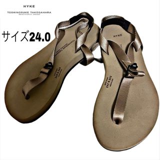 ハイク(HYKE)の【極美品】HYKE× TOSHINOSUKE   TAKEGAHARA サンダル(サンダル)