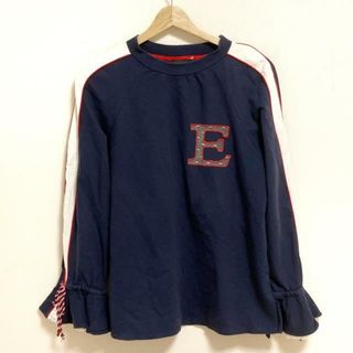 ERMANNO SCERVINO(エルマノシェルビーノ) チュニック サイズ40 M レディース - ネイビー×白×レッド クルーネック/長袖/レース(チュニック)