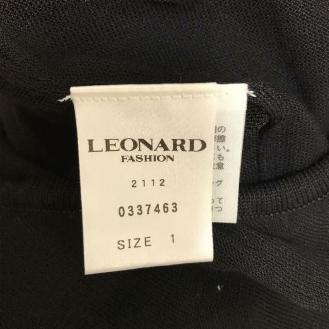LEONARD(レオナール)のLEONARD(レオナール) カーディガン サイズ1 S レディース - 黒 長袖 レディースのトップス(カーディガン)の商品写真