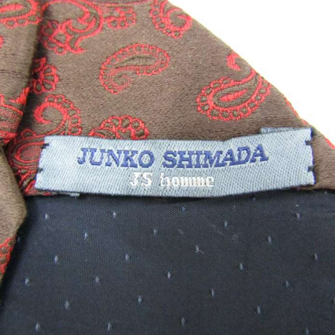 JUNKO SHIMADA(ジュンコシマダ)のジュンコシマダ ブランド ネクタイ 総柄 ペイズリー シルク イタリア製 PO  メンズ ブラウン JUNKO SIMADA メンズのファッション小物(ネクタイ)の商品写真