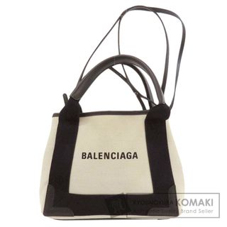 バレンシアガ(Balenciaga)のBALENCIAGA 390346 ネイビーカバスXS  ハンドバッグ キャンバス レディース(ハンドバッグ)