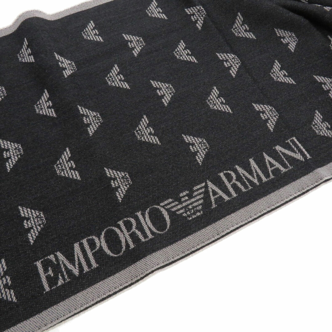 Emporio Armani(エンポリオアルマーニ)のEmporio Armani ロゴモチーフ マフラー ウール レディース レディースのファッション小物(マフラー/ショール)の商品写真