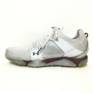 UNDER ARMOUR - UNDER ARMOUR(アンダーアーマー) スニーカー 27.5 メンズ - ライトグレー 化学繊維×ヌバック