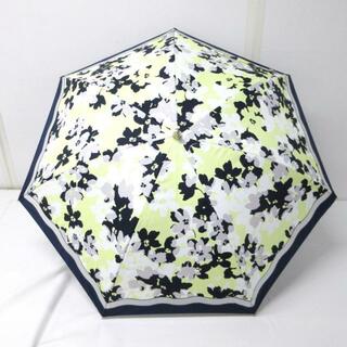 アンテプリマ(ANTEPRIMA)のANTEPRIMA(アンテプリマ) 傘美品  - 白×ダークネイビー×マルチ 晴雨兼用傘/花柄 ポリエステル(傘)