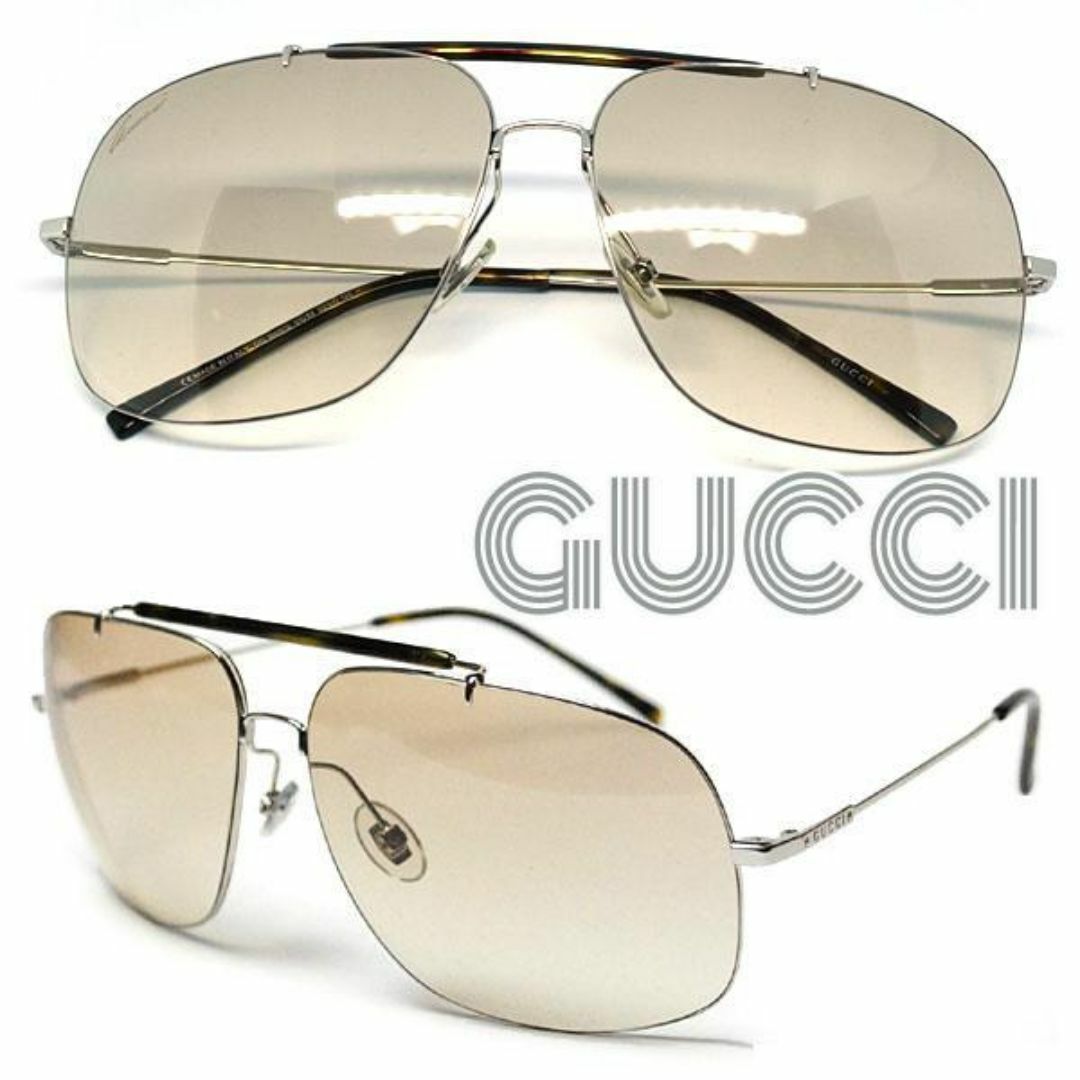 Gucci(グッチ)のグッチ■美品　サイドロゴ入りティアドロップサングラス GG1869/S メンズのファッション小物(サングラス/メガネ)の商品写真