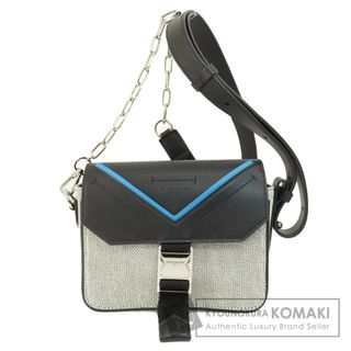 GIVENCHY - GIVENCHY ロゴ ショルダーバッグ キャンバス レザー レディース