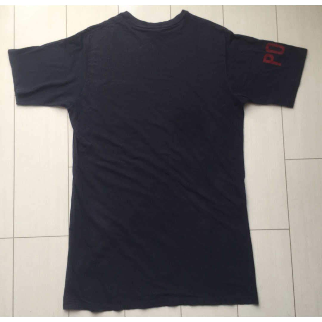 POLO RALPH LAUREN(ポロラルフローレン)の90s USA製 POLO 1992 og wingfoot navy XL メンズのトップス(Tシャツ/カットソー(半袖/袖なし))の商品写真