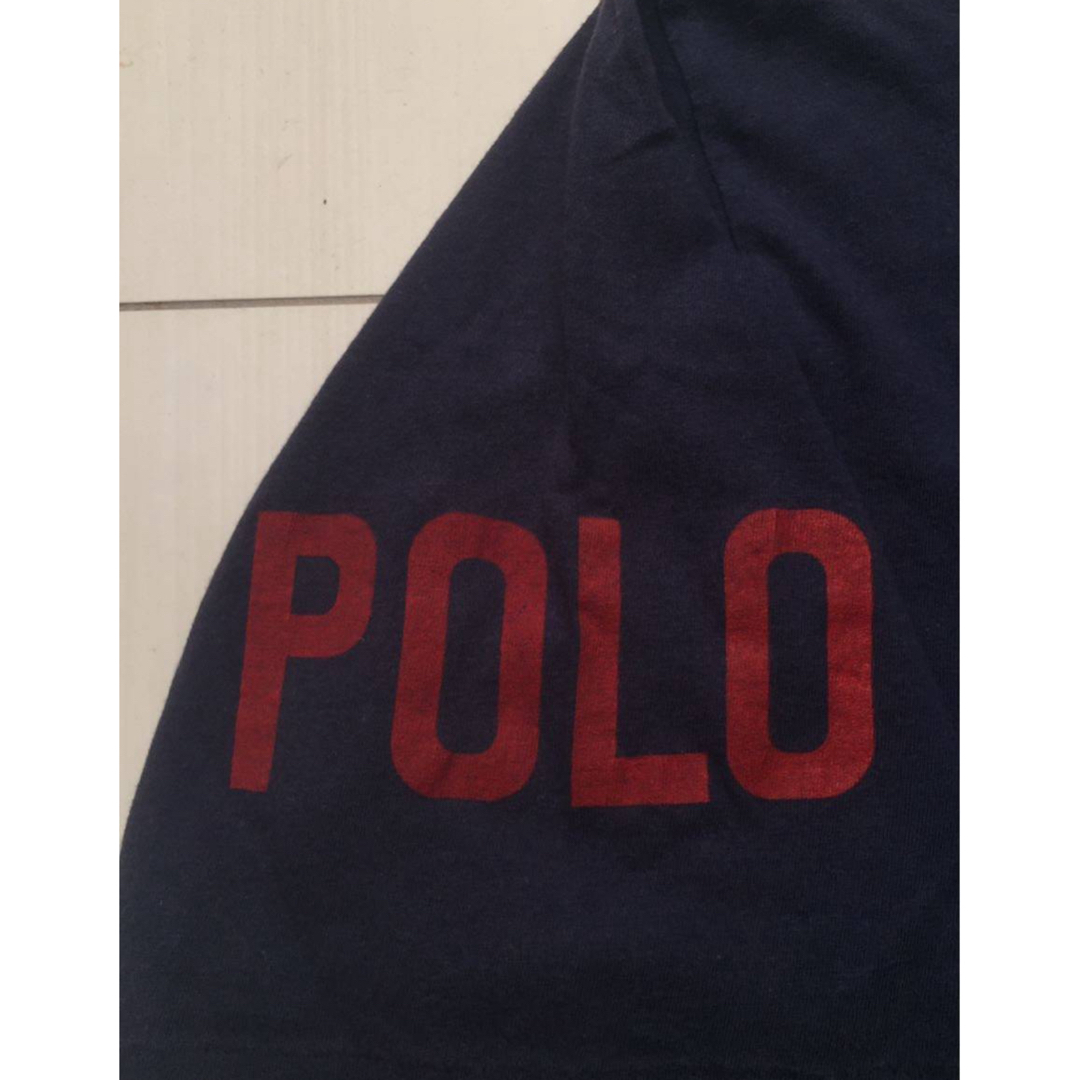 POLO RALPH LAUREN(ポロラルフローレン)の90s USA製 POLO 1992 og wingfoot navy XL メンズのトップス(Tシャツ/カットソー(半袖/袖なし))の商品写真