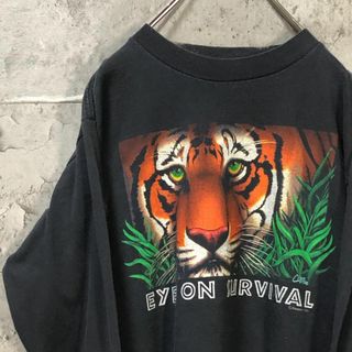 90s EYE ON SURVIVAL トラ 虎 アニマル オーバー ロンT(Tシャツ/カットソー(七分/長袖))