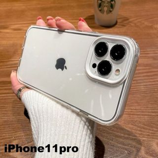 iphone11proケース　ホワイト 耐衝撃751(iPhoneケース)