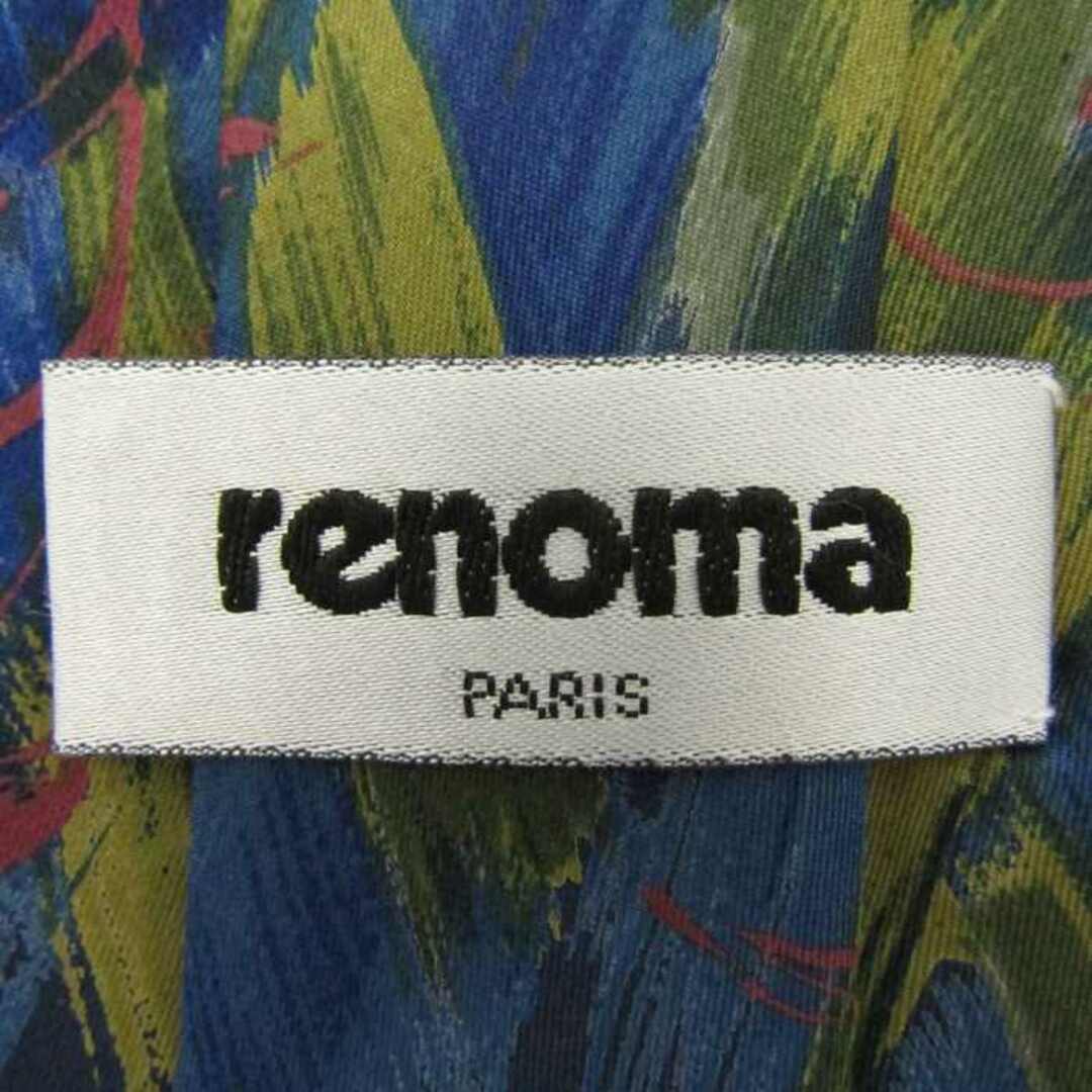 RENOMA(レノマ)のレノマ ブランド ネクタイ 格子柄 花柄 パネル柄 シルク PO  メンズ ネイビー renoma メンズのファッション小物(ネクタイ)の商品写真