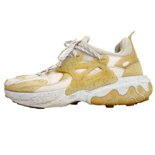 ナイキ(NIKE)のNIKE(ナイキ) スニーカー 24.5 メンズ リアクト プレスト CU3459-100 白 UNDERCOVERコラボ 化学繊維×合皮×ラバー(スニーカー)