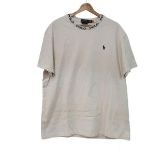 ポロラルフローレン(POLO RALPH LAUREN)のPOLObyRalphLauren(ポロラルフローレン) 半袖Tシャツ サイズXL:TG メンズ美品  - アイボリー×黒(Tシャツ/カットソー(半袖/袖なし))