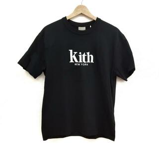 KITH(キス) 半袖Tシャツ サイズS メンズ美品  - 黒×白 刺繍(Tシャツ/カットソー(半袖/袖なし))