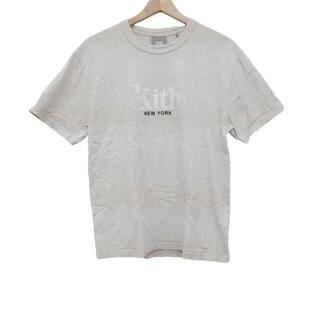 KITH(キス) 半袖Tシャツ サイズS メンズ - ライトグレー×白 刺繍(Tシャツ/カットソー(半袖/袖なし))