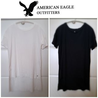 American Eagle - アメリカンイーグル　スリット入りTシャツ