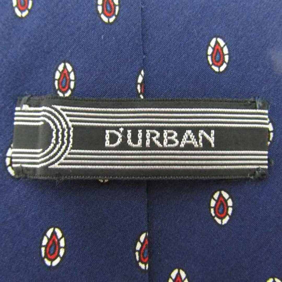 D’URBAN(ダーバン)のダーバン ブランド ネクタイ ペイズリー 小紋柄 シルク PO  メンズ ネイビー Durban メンズのファッション小物(ネクタイ)の商品写真