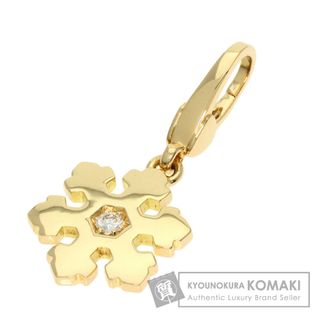 BVLGARI - BVLGARI スノーフレーク 1P ダイヤモンド ペンダントトップ K18YG レディース