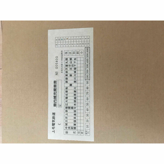 上毛電気鉄道車内補充券　5400(鉄道)