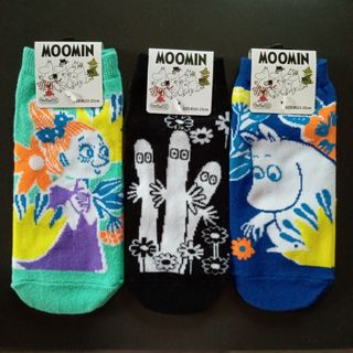 ムーミン(MOOMIN)の🌺 ⑤ MOOMINのソックス、2足セット。【新品】(ソックス)