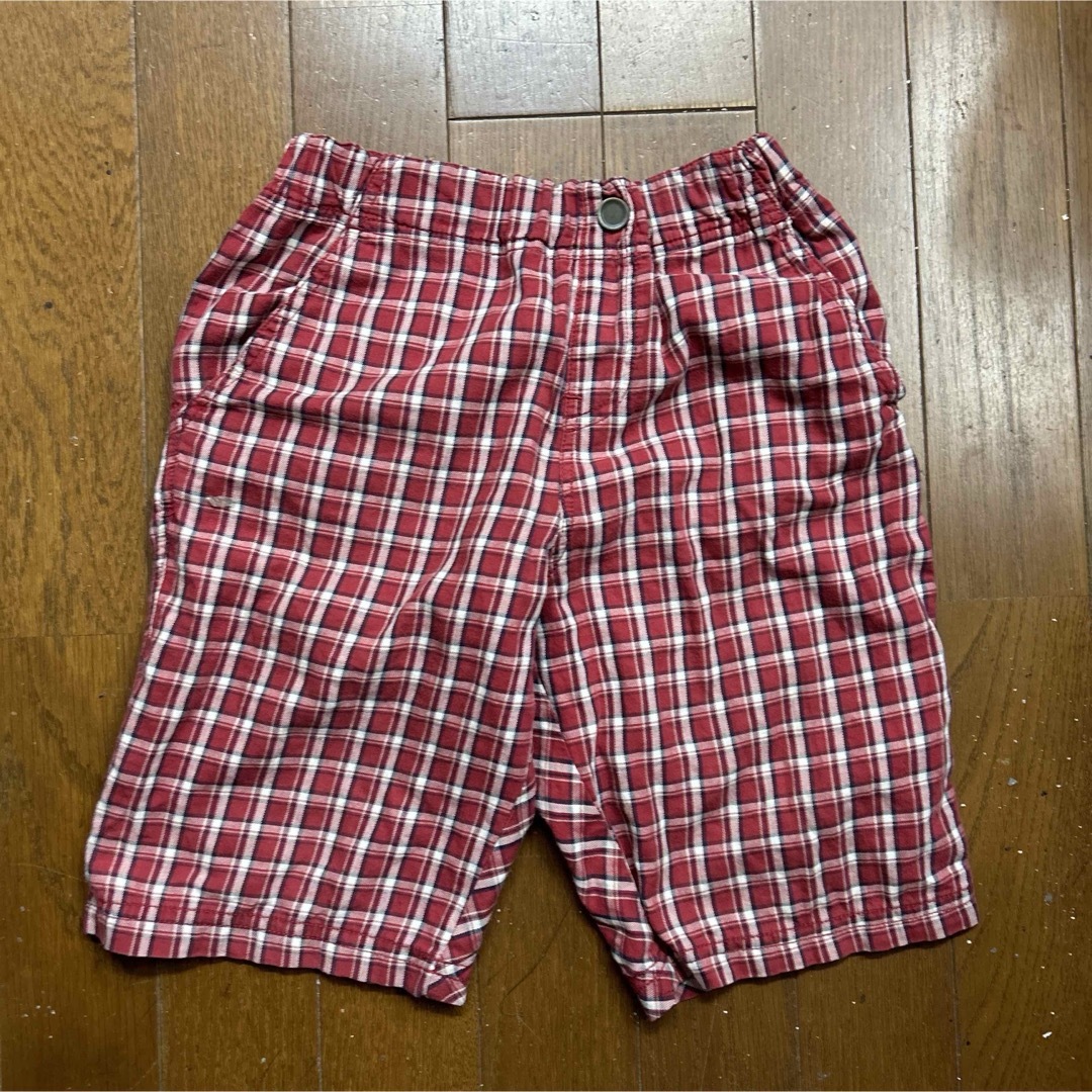 HusHush(ハッシュアッシュ)のキッズ　コットンハーフパンツ　130 キッズ/ベビー/マタニティのキッズ服男の子用(90cm~)(パンツ/スパッツ)の商品写真