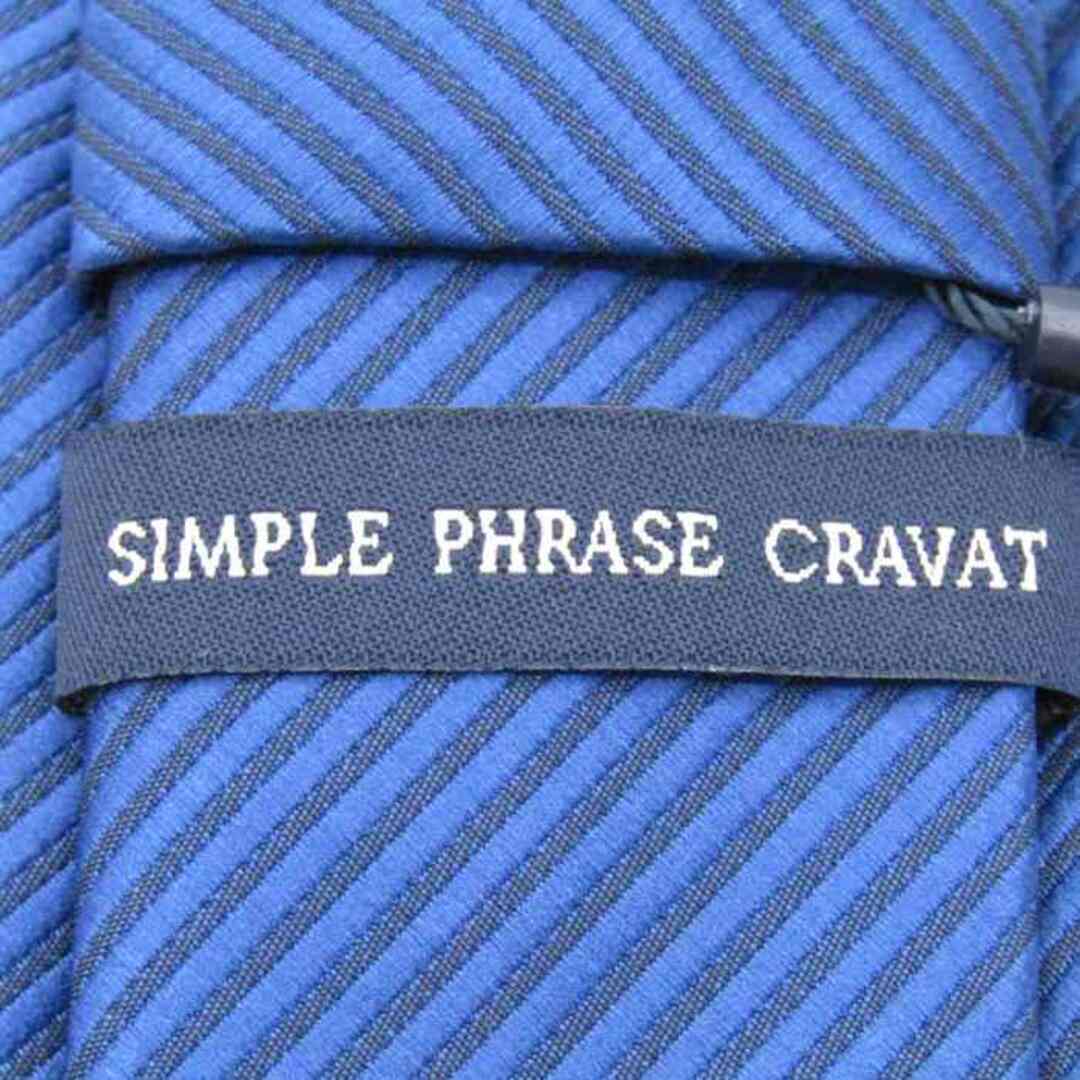 シンプルフレーズクラバット ブランド ネクタイ オリヒカ ストライプ柄 未使用タグ付 PO  メンズ ネイビー SIMPLE PHRASE CRAVAT メンズのファッション小物(ネクタイ)の商品写真