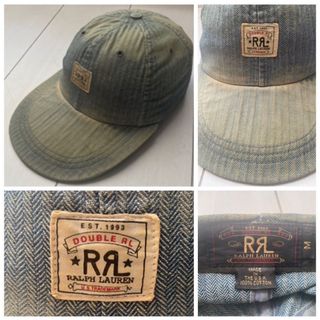 90s USA製 RRL ダブルアールエル デニム LONGBILL CAP 